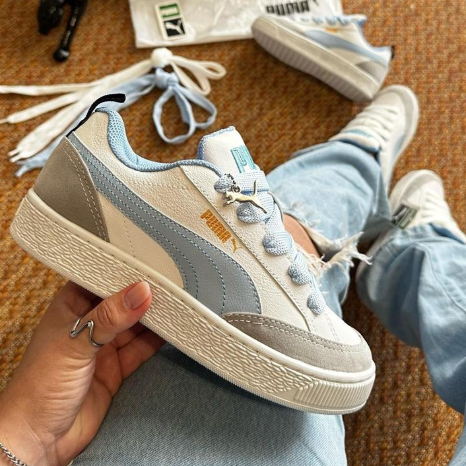 Tênis Puma Park Lifestyle Branco/Azul