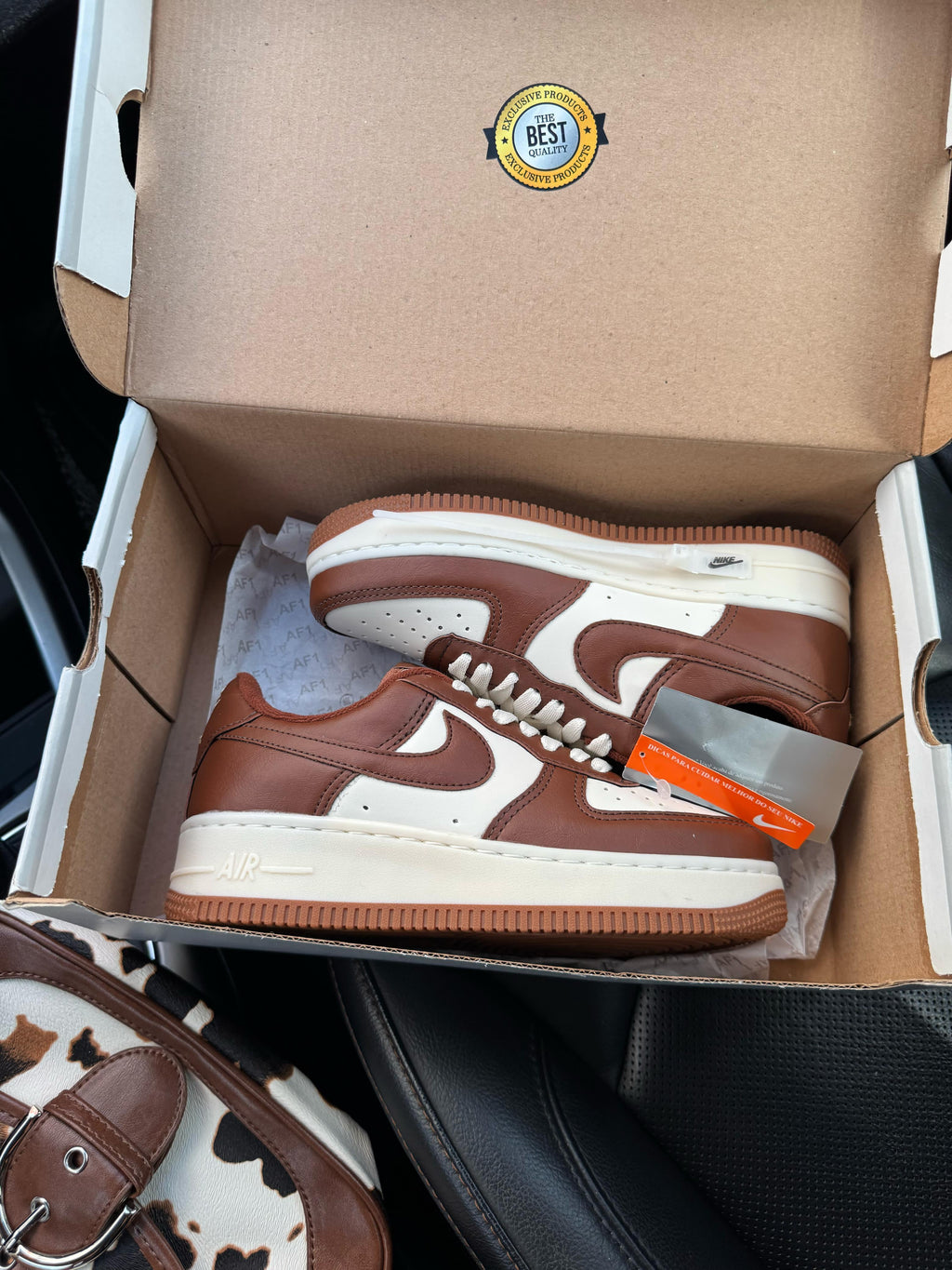 Tênis Feminino Nike Air Force 1 Cacau Premium