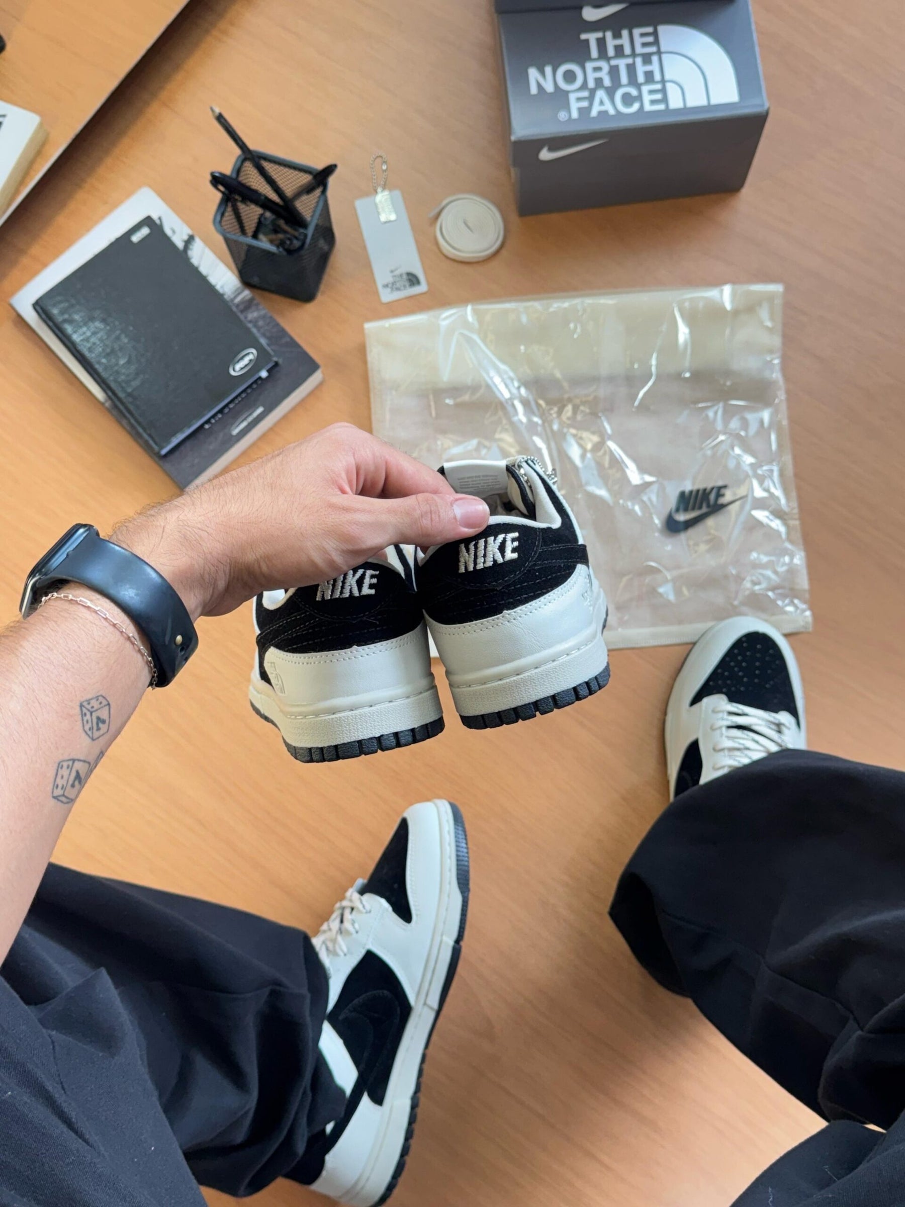 Nike Sb Dunk Low X The Nort Face Preto