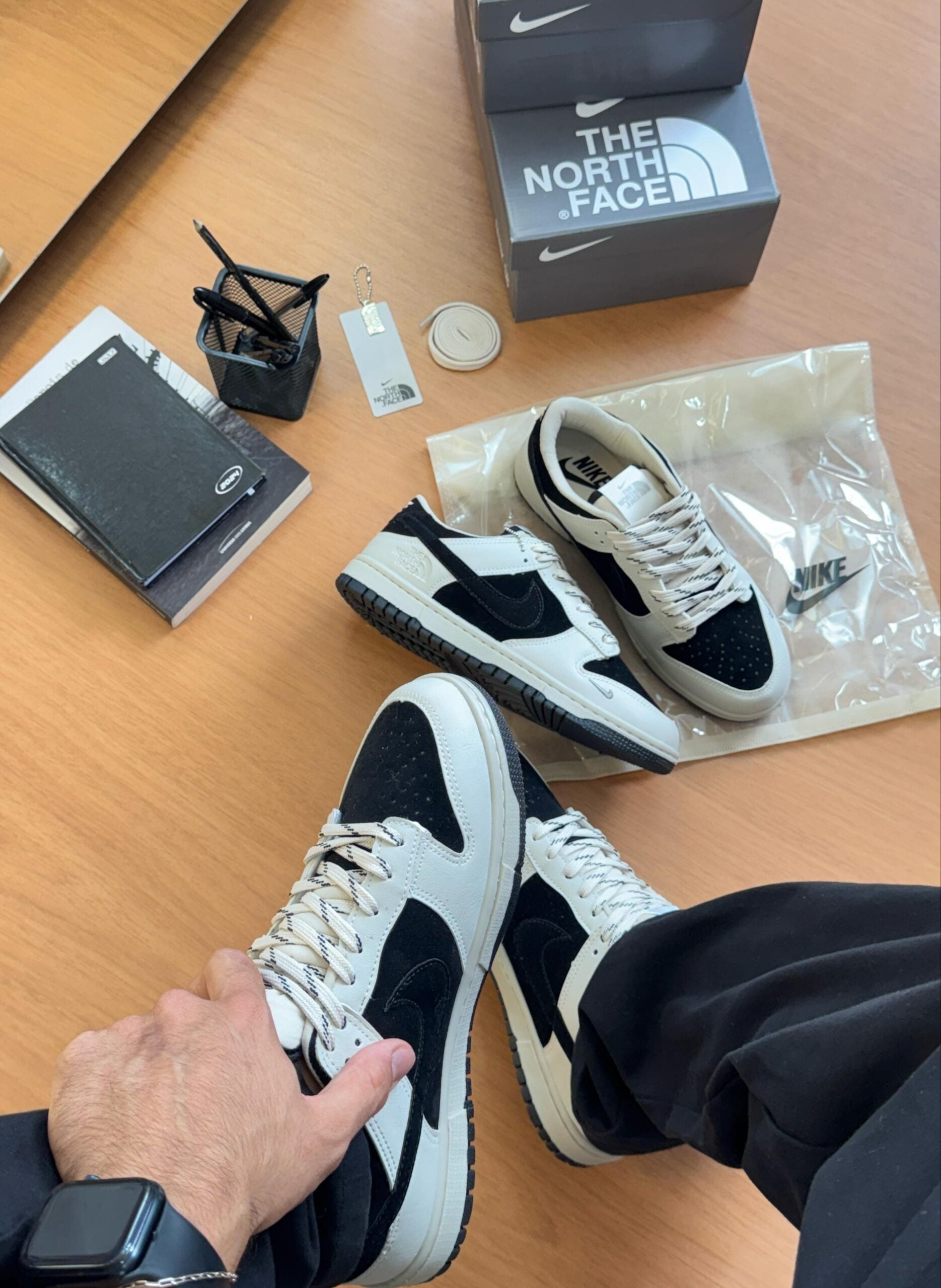 Nike Sb Dunk Low X The Nort Face Preto