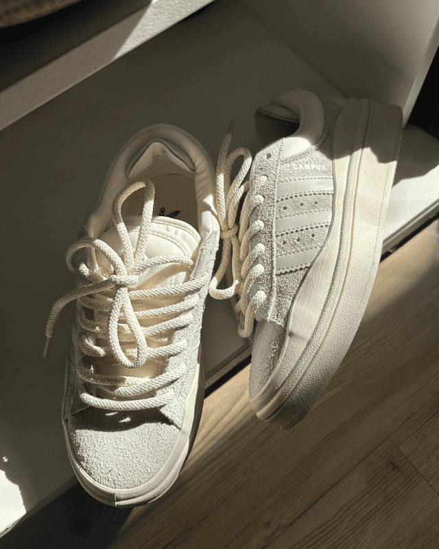 Tênis Adidas Campus Bad Bunny Bege Feminino