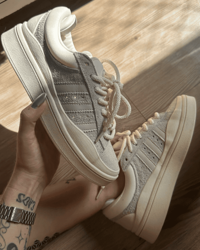 Tênis Adidas Campus Bad Bunny Bege Feminino