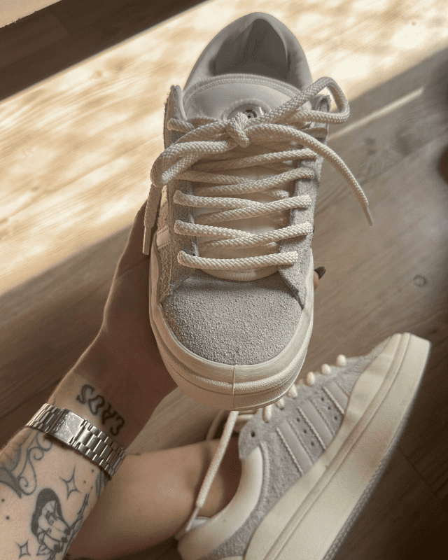 Tênis Adidas Campus Bad Bunny Bege Feminino