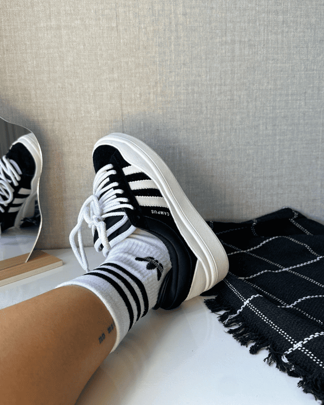 Tênis Adidas Campus Bad Bunny Preto Feminino