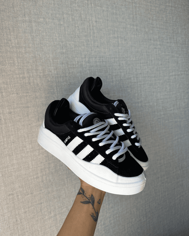 Tênis Adidas Campus Bad Bunny Preto Feminino