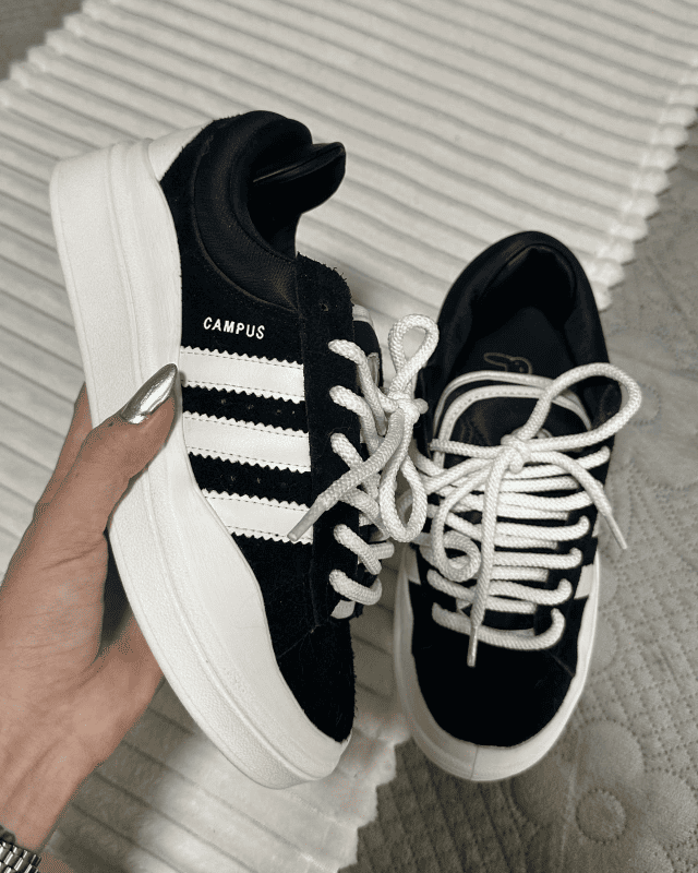 Tênis Adidas Campus Bad Bunny Preto Feminino