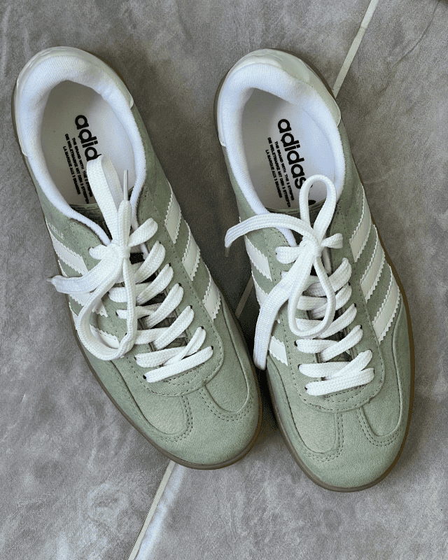 Tênis Adidas Gazelle Indoor Verde Menta Feminino em Camurça Atoalhada