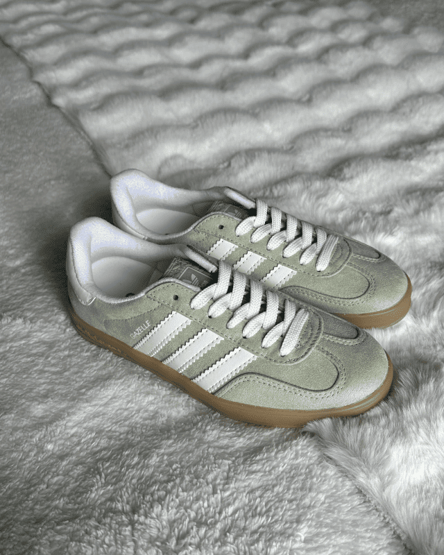 Tênis Adidas Gazelle Indoor Verde Menta Feminino em Camurça Atoalhada