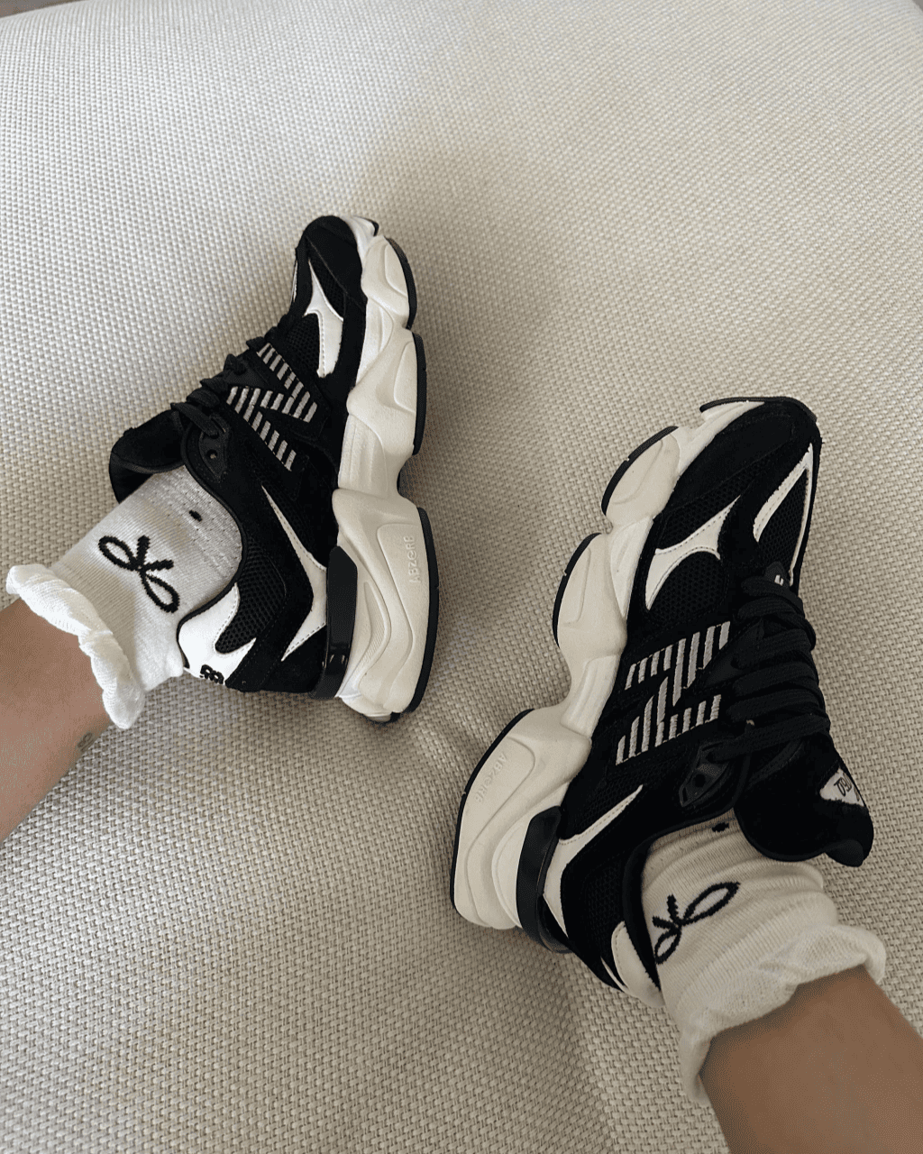 Tênis New Balance 9060 Black em Couro Legítimo e Camurça