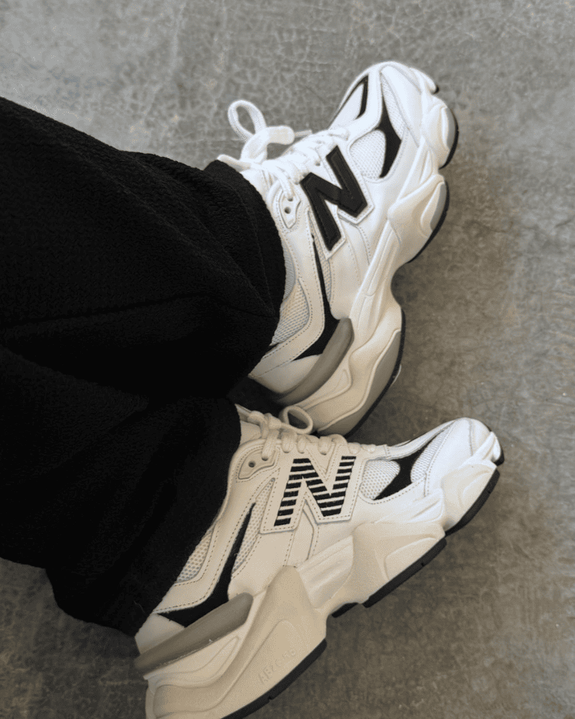 Tênis New Balance 9060 Branco Preto Feminino